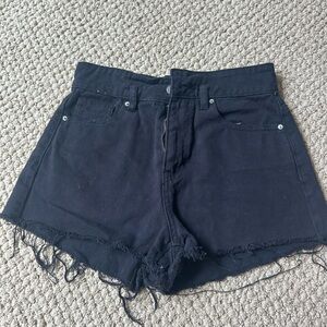Pacsun Black Denim Mom Shorts